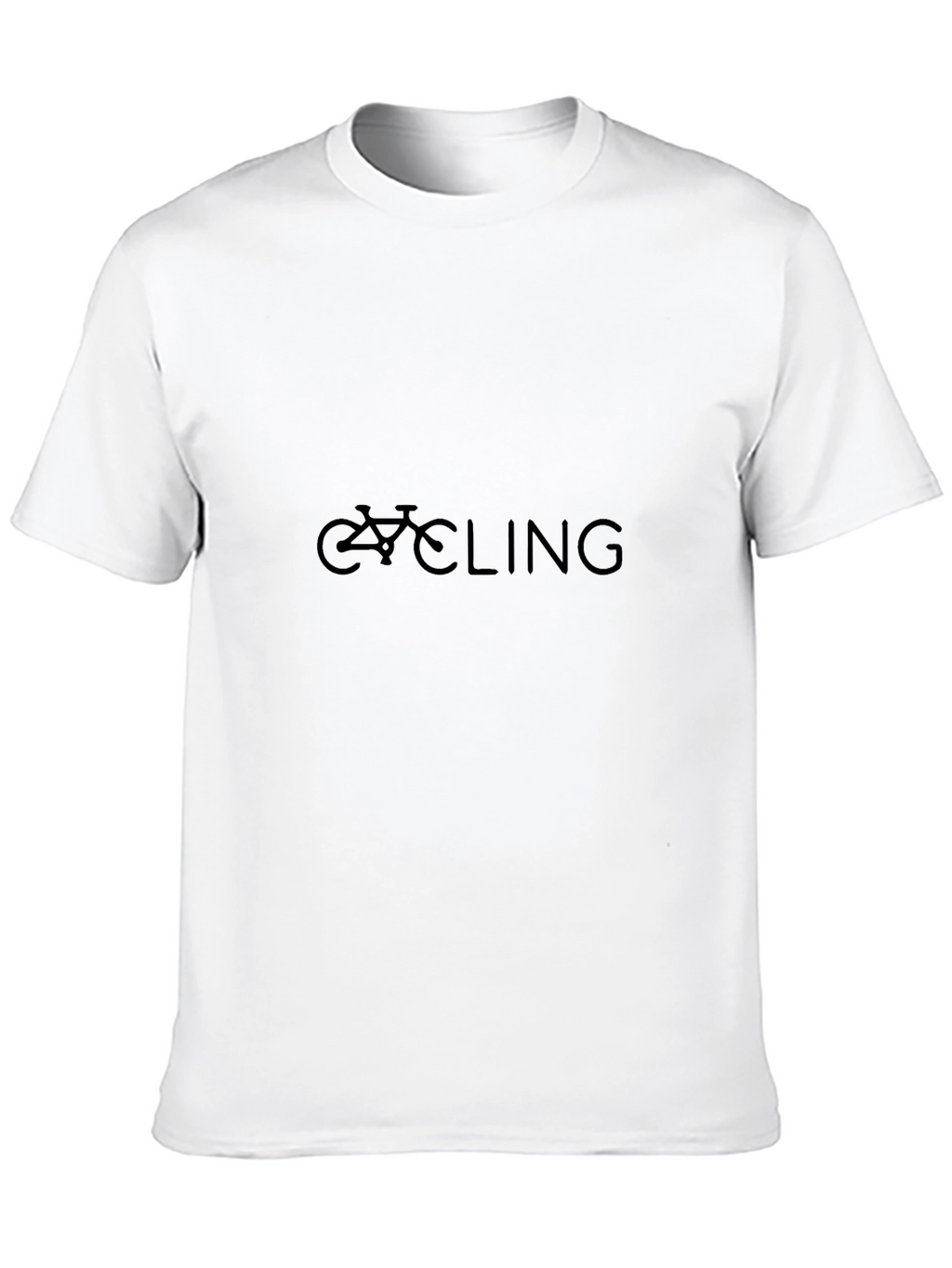 Cycling Graphic Print Crew Neck T-Shirt