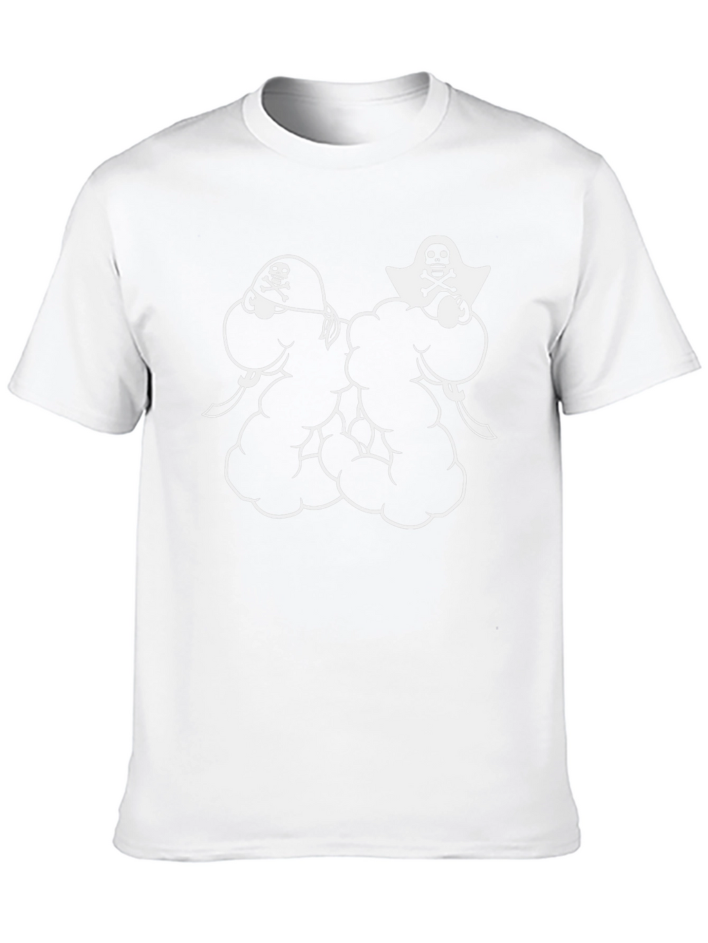 Pirate Skull Graphic Black T-Shirt