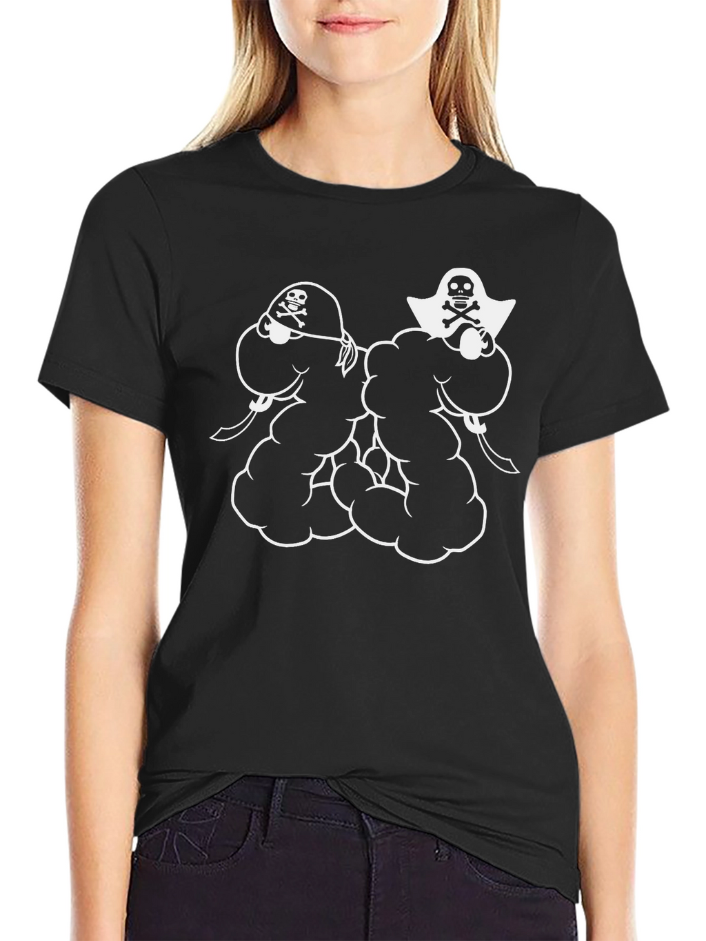 Pirate Skull Graphic Black T-Shirt
