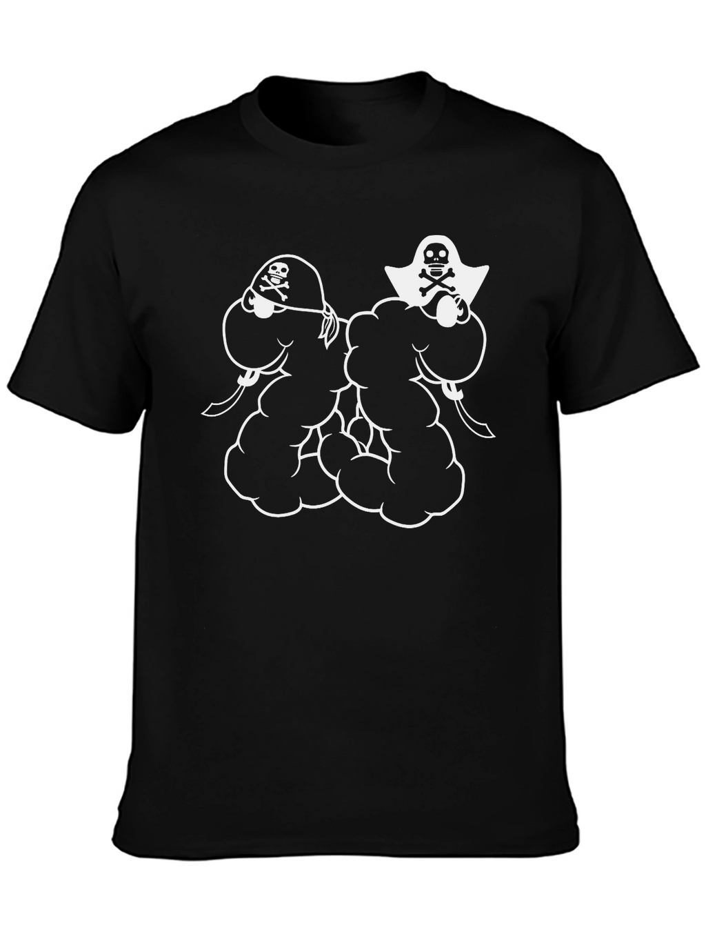 Pirate Skull Graphic Black T-Shirt