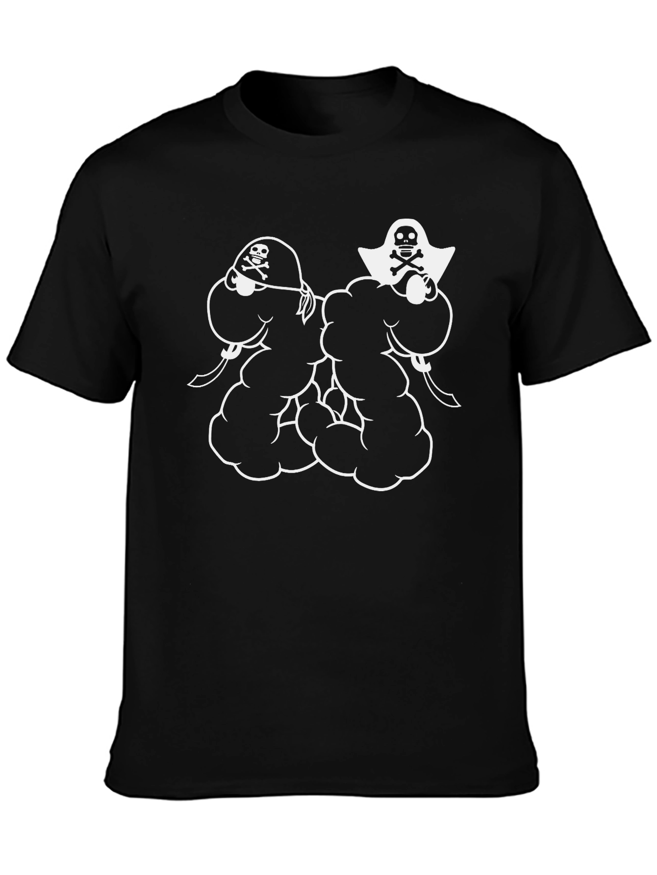 Pirate Skull Graphic Black T-Shirt