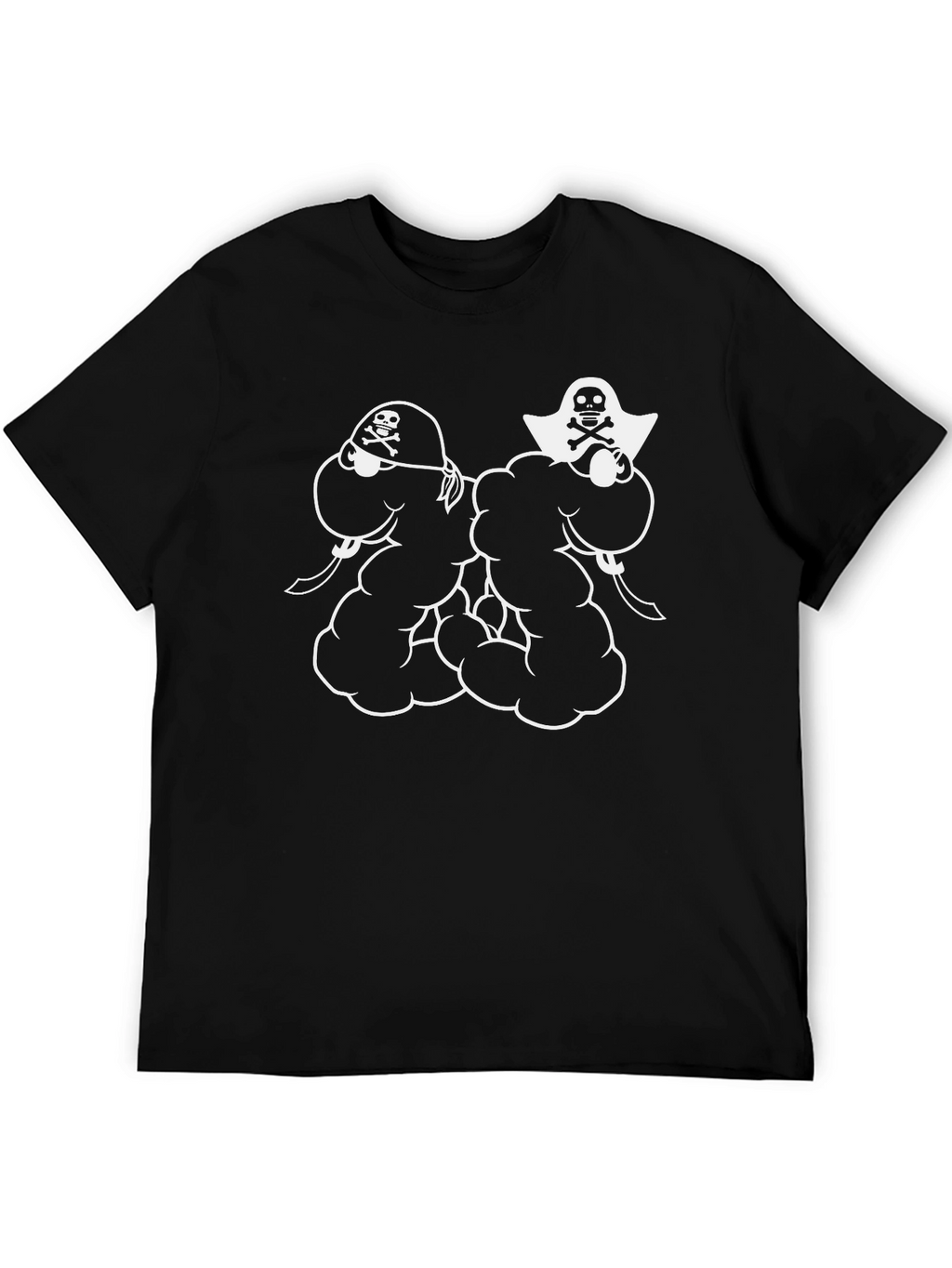 Pirate Skull Graphic Black T-Shirt
