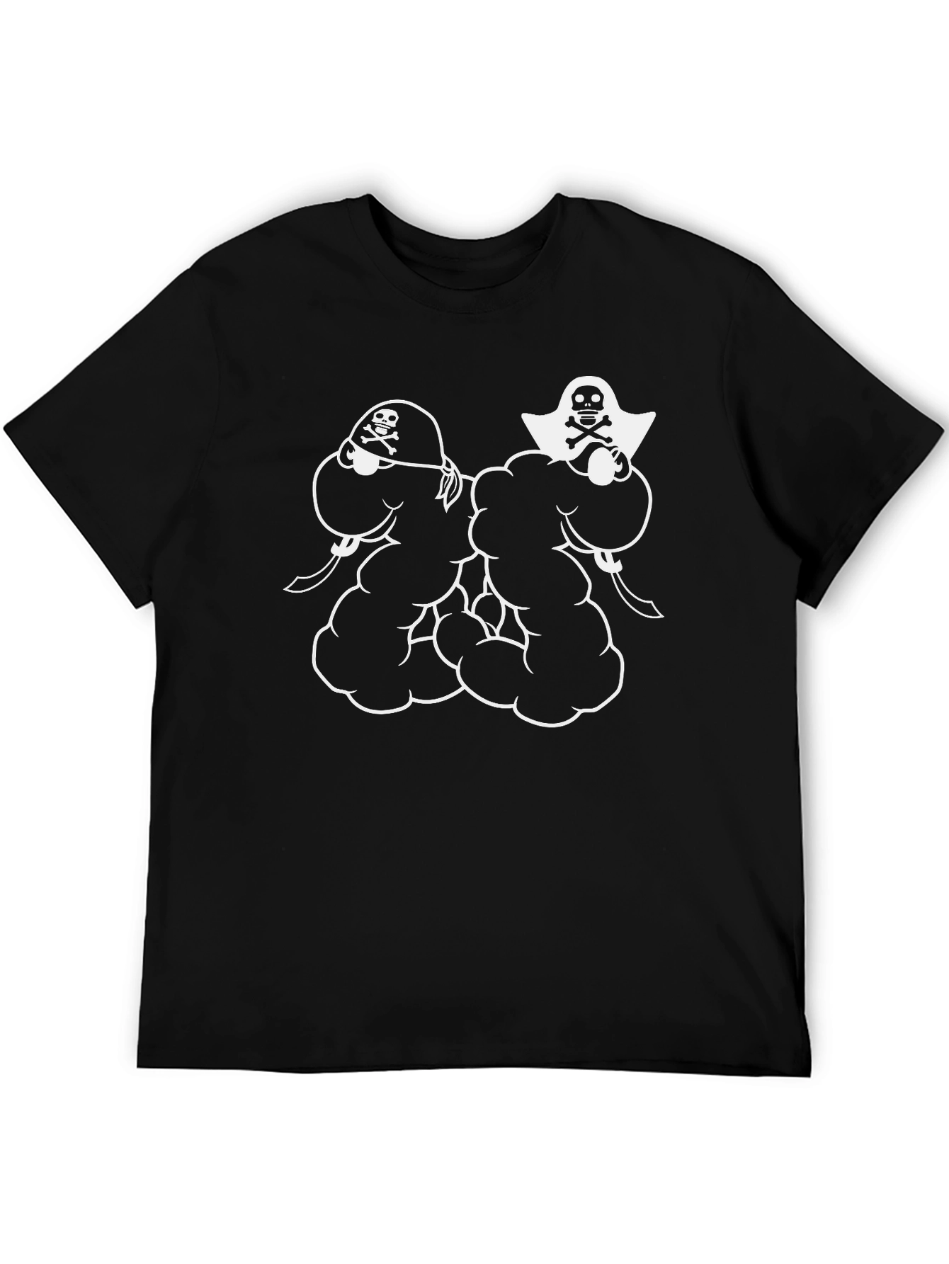 Pirate Skull Graphic Black T-Shirt