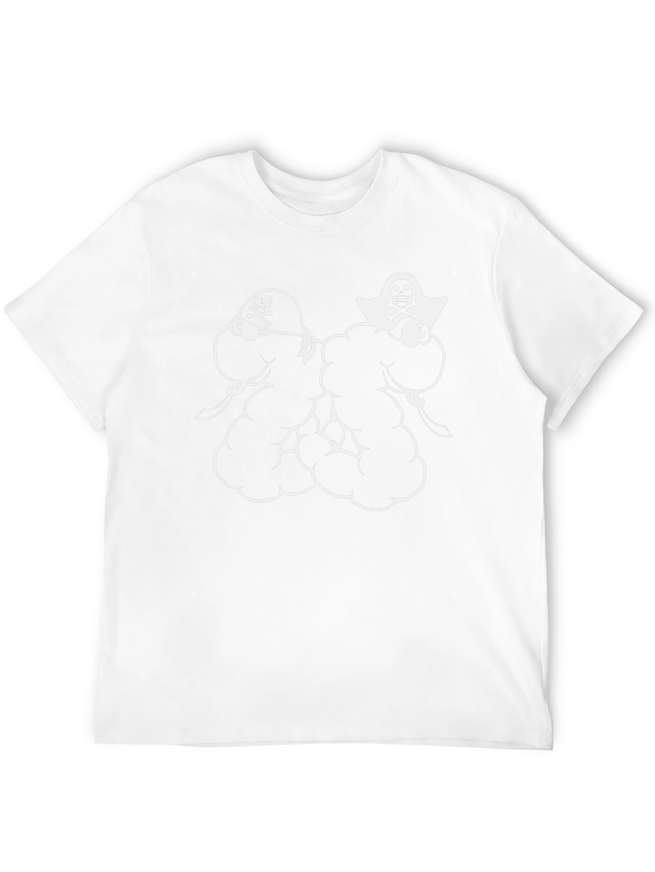 Pirate Skull Graphic Black T-Shirt