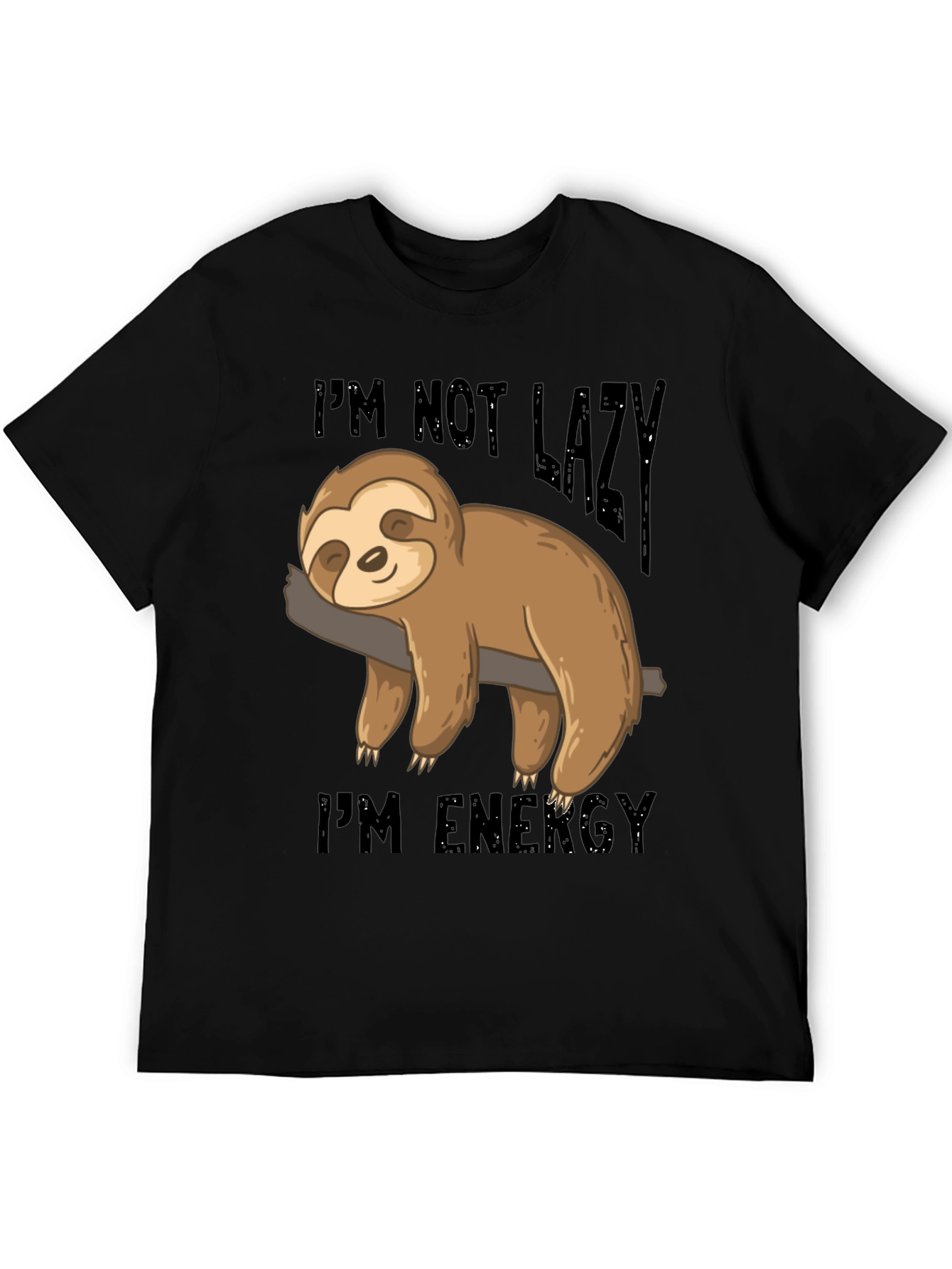 Lazy Sloth Energy T-Shirt - Comfortable Cotton Blend Tee