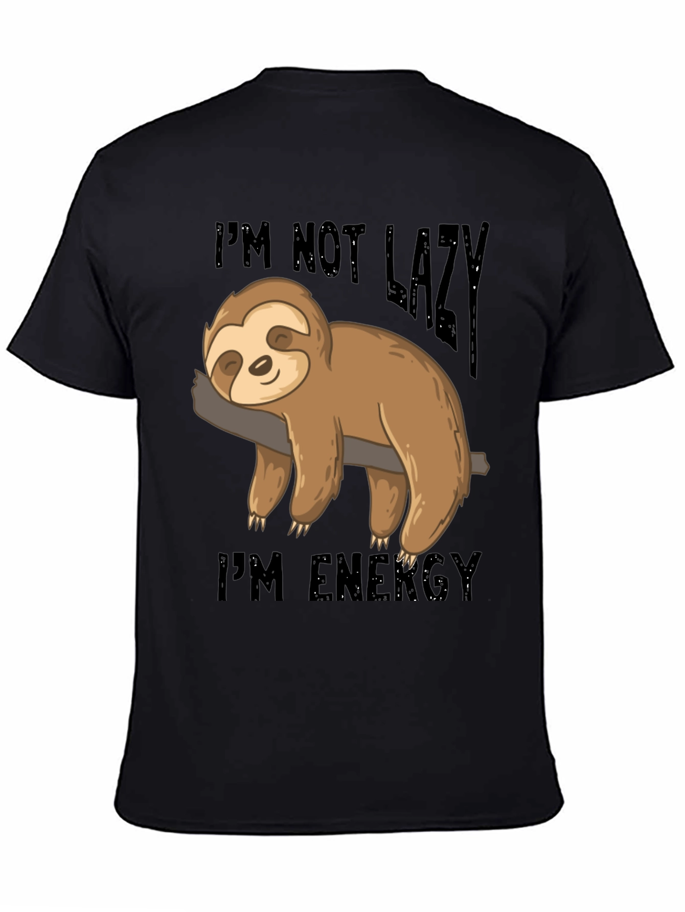 Lazy Sloth Energy T-Shirt - Comfortable Cotton Blend Tee