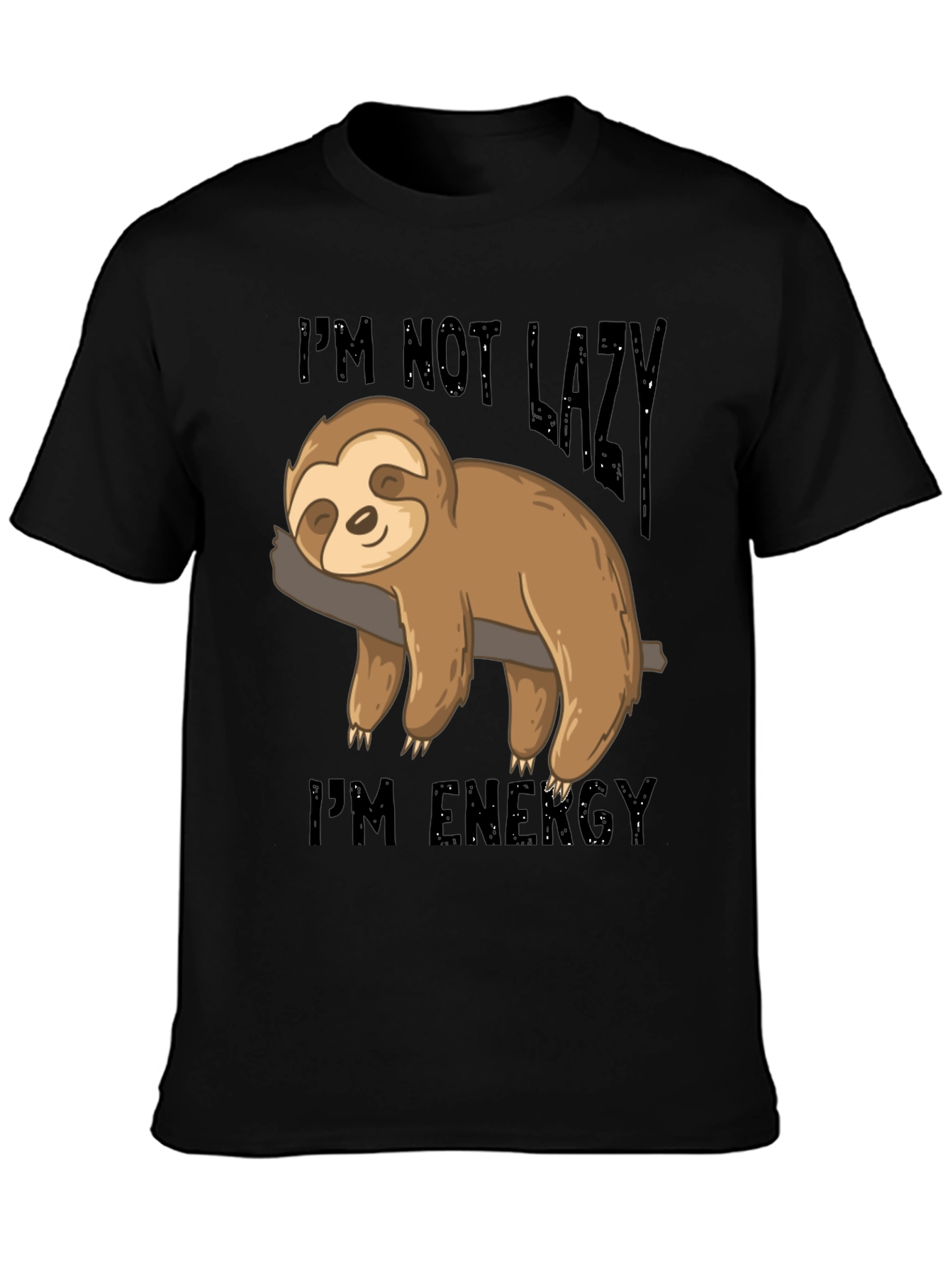 Lazy Sloth Energy T-Shirt - Comfortable Cotton Blend Tee