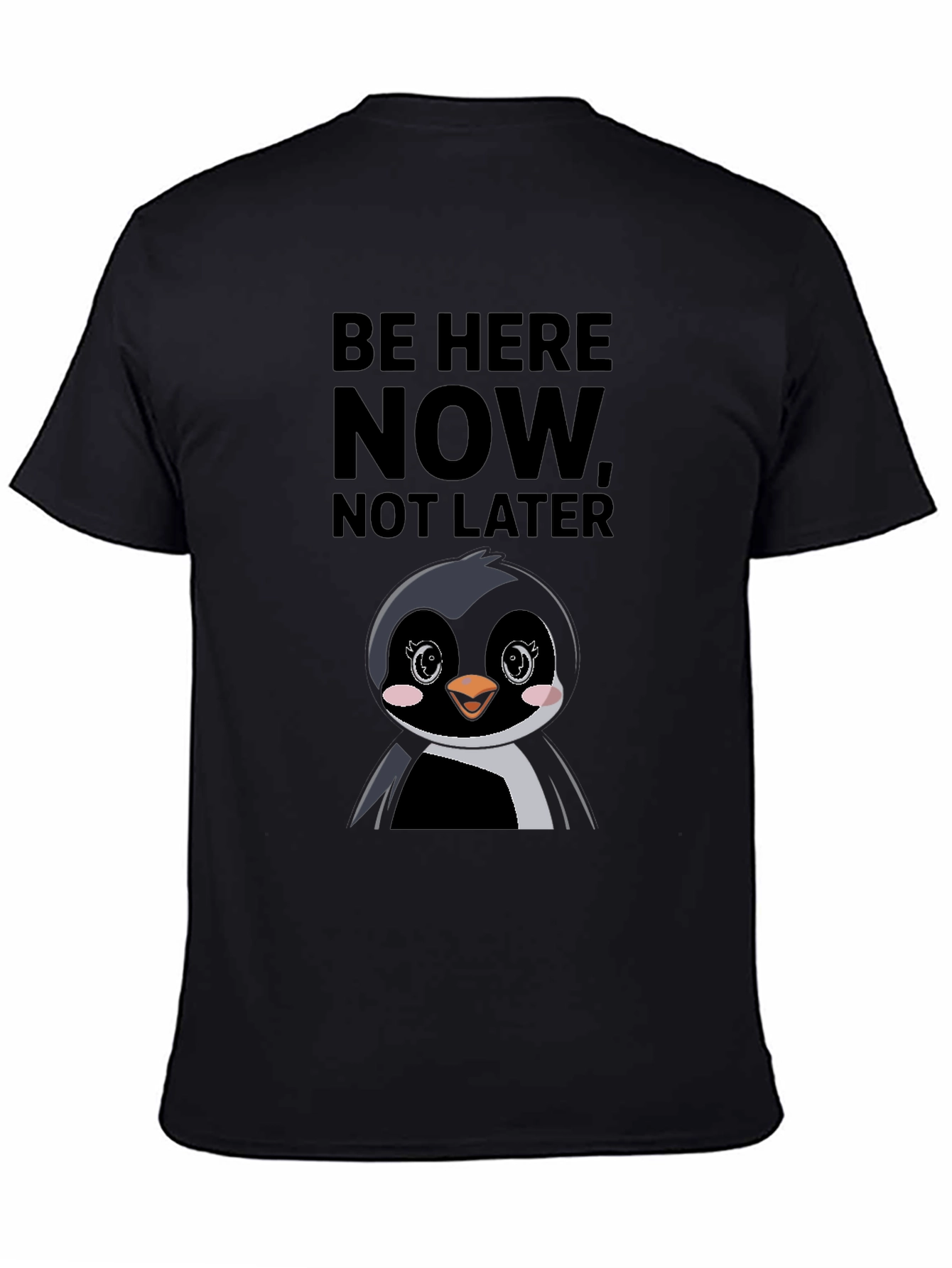 Be Here Now Penguin Graphic Tee