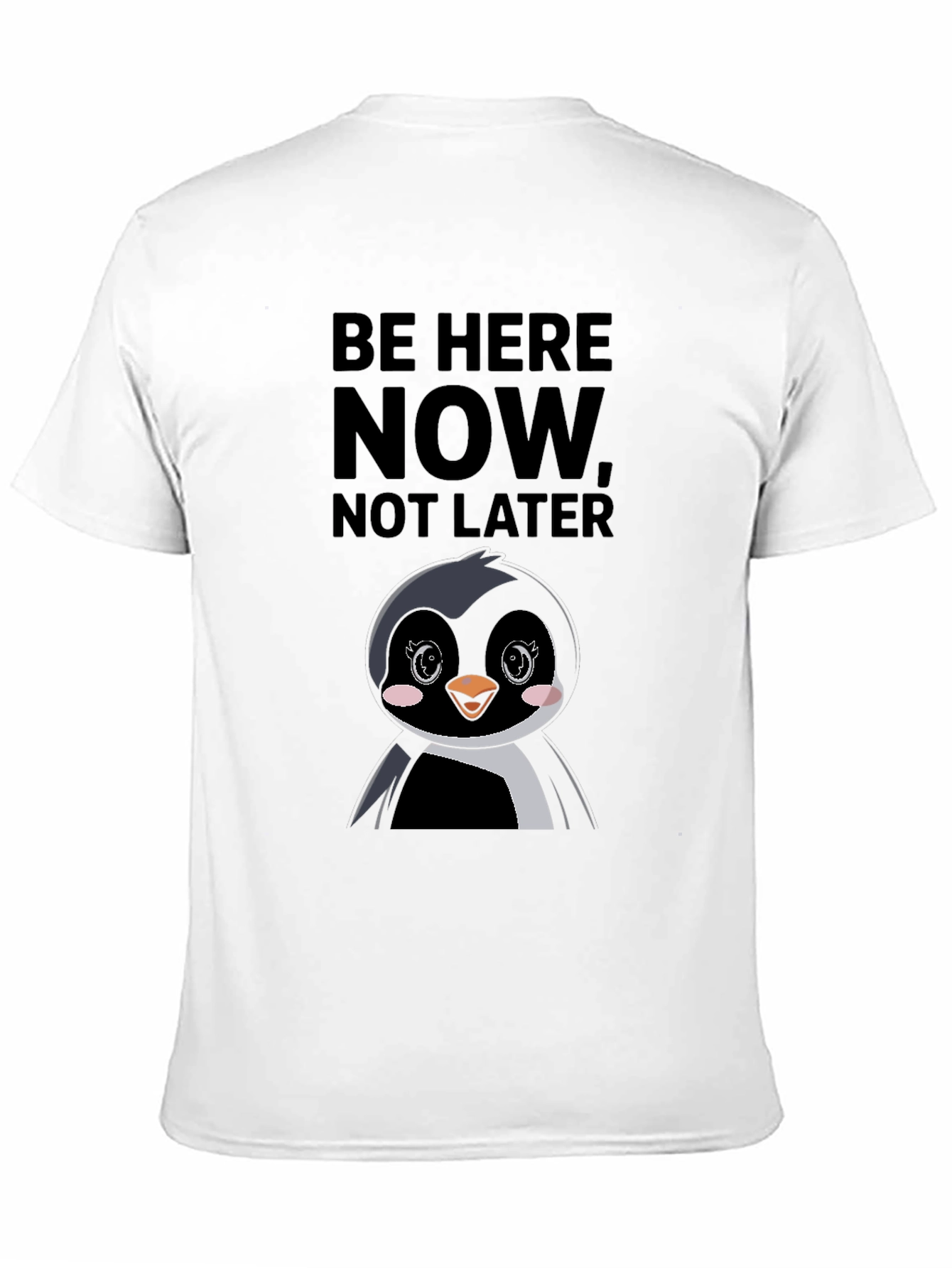 Be Here Now Penguin Graphic Tee