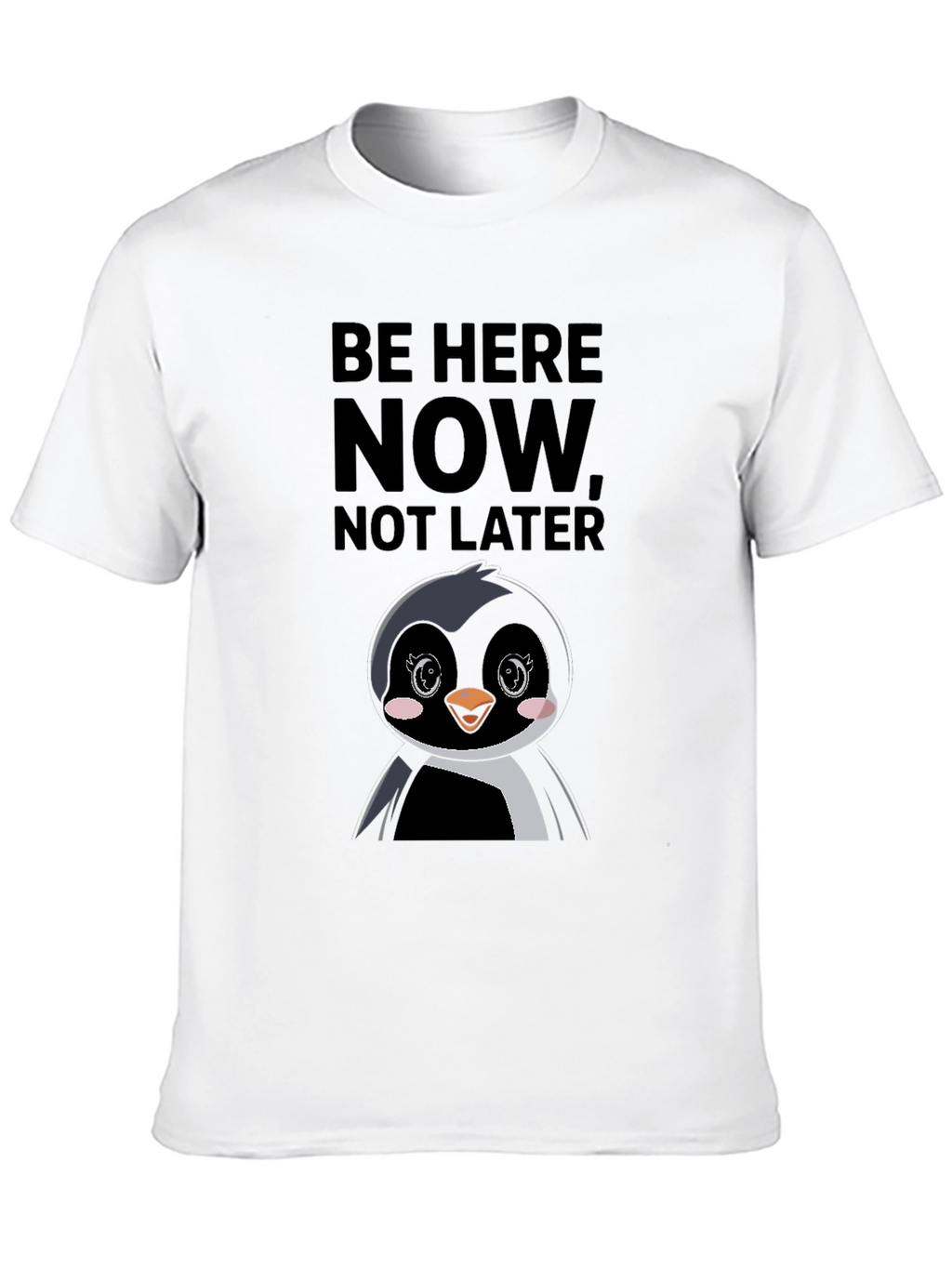 Be Here Now Penguin Graphic Tee