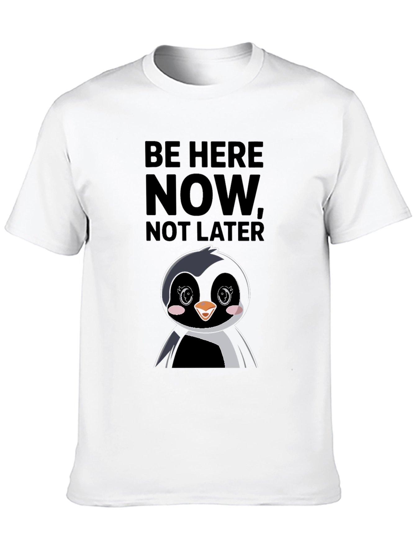 Be Here Now Penguin Graphic Tee