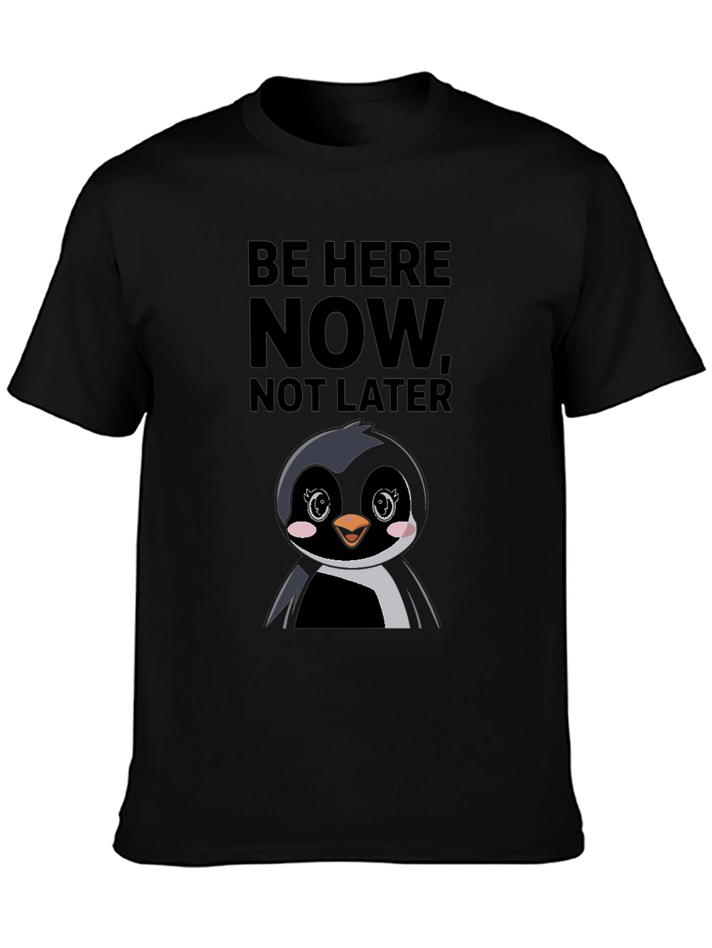 Be Here Now Penguin Graphic Tee