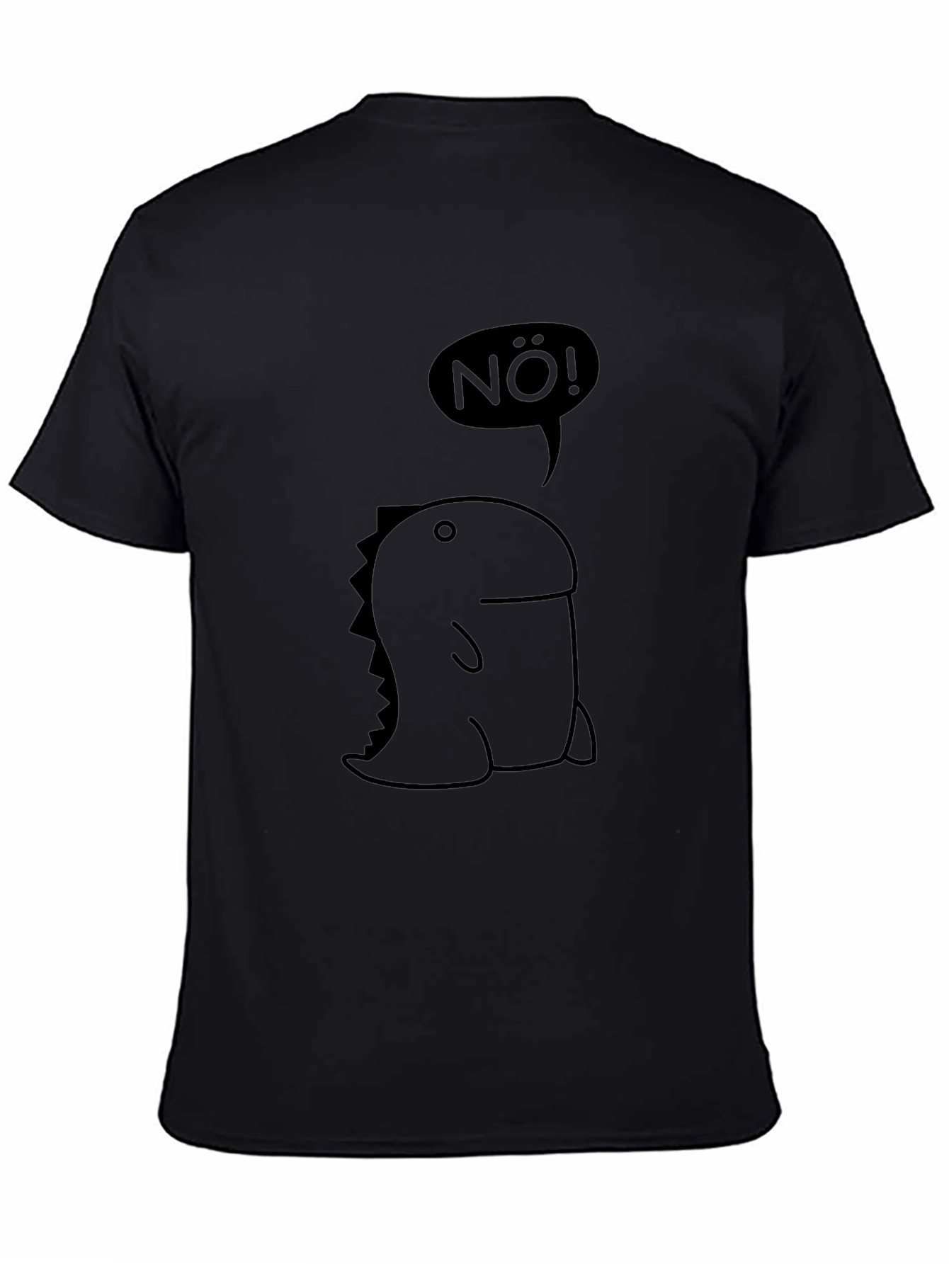 Nö! Dinosaur Graphic Black Tee