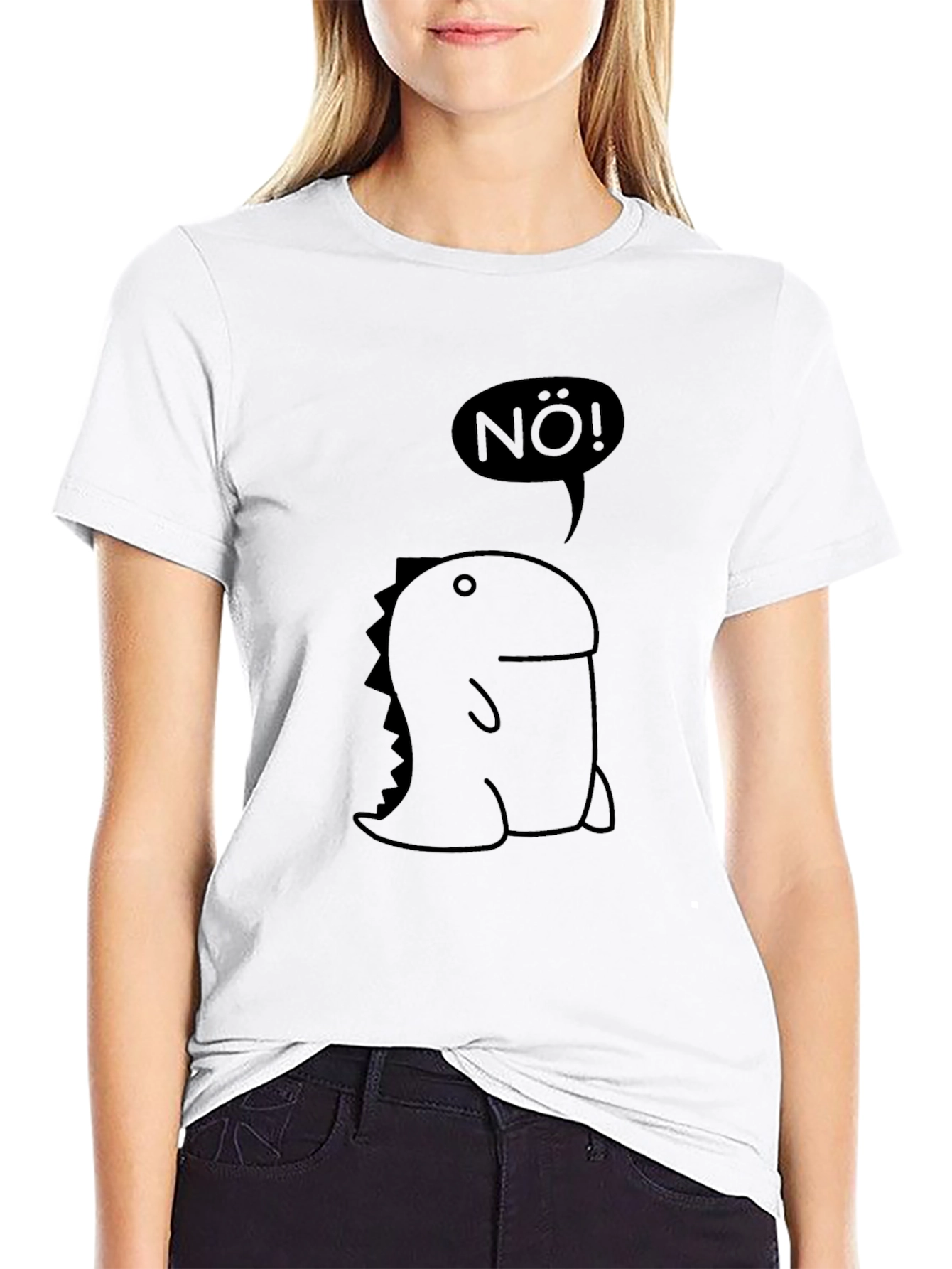 Nö! Dinosaur Graphic Black Tee