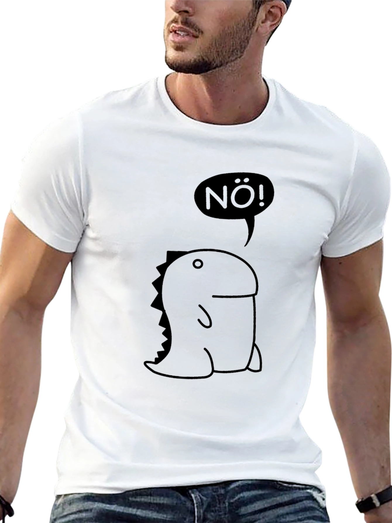 Nö! Dinosaur Graphic Black Tee
