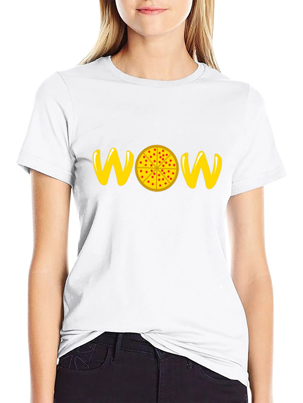WOW Pizza Graphic Tee - Fun & Stylish!