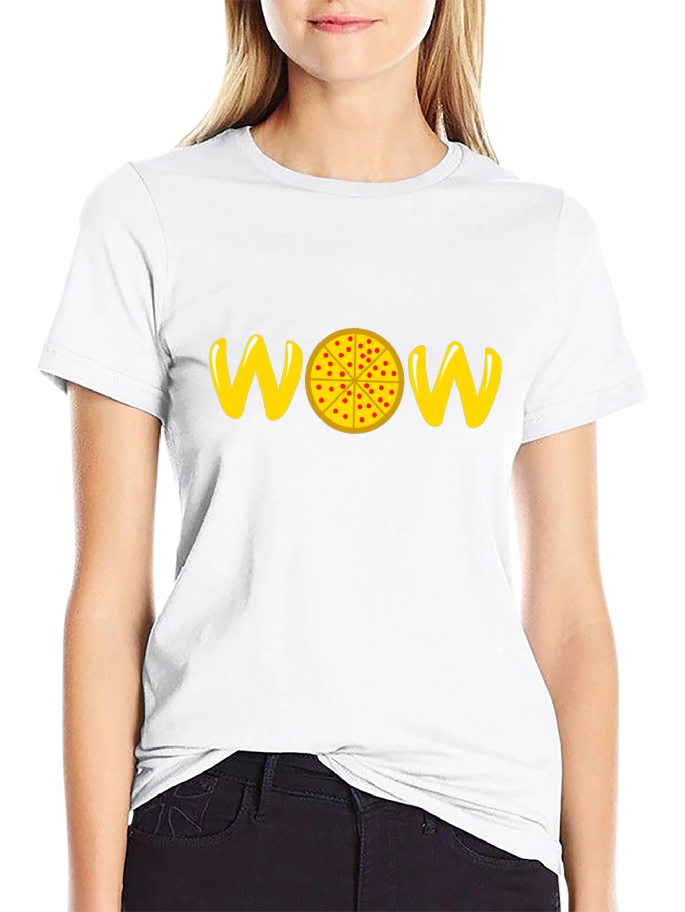 WOW Pizza Graphic Tee - Fun & Stylish!