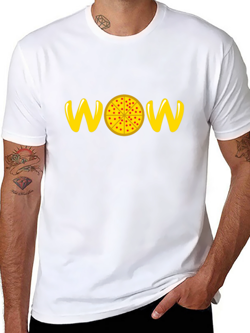 WOW Pizza Graphic Tee - Fun & Stylish!