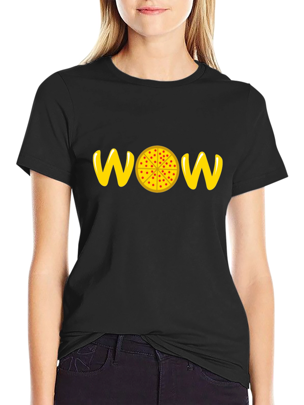 WOW Pizza Graphic Tee - Fun & Stylish!