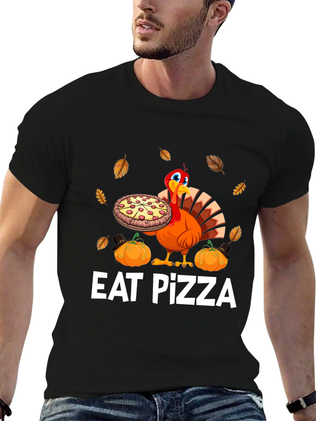 Eat Pizza Thanksgiving Turkey T-Shirt