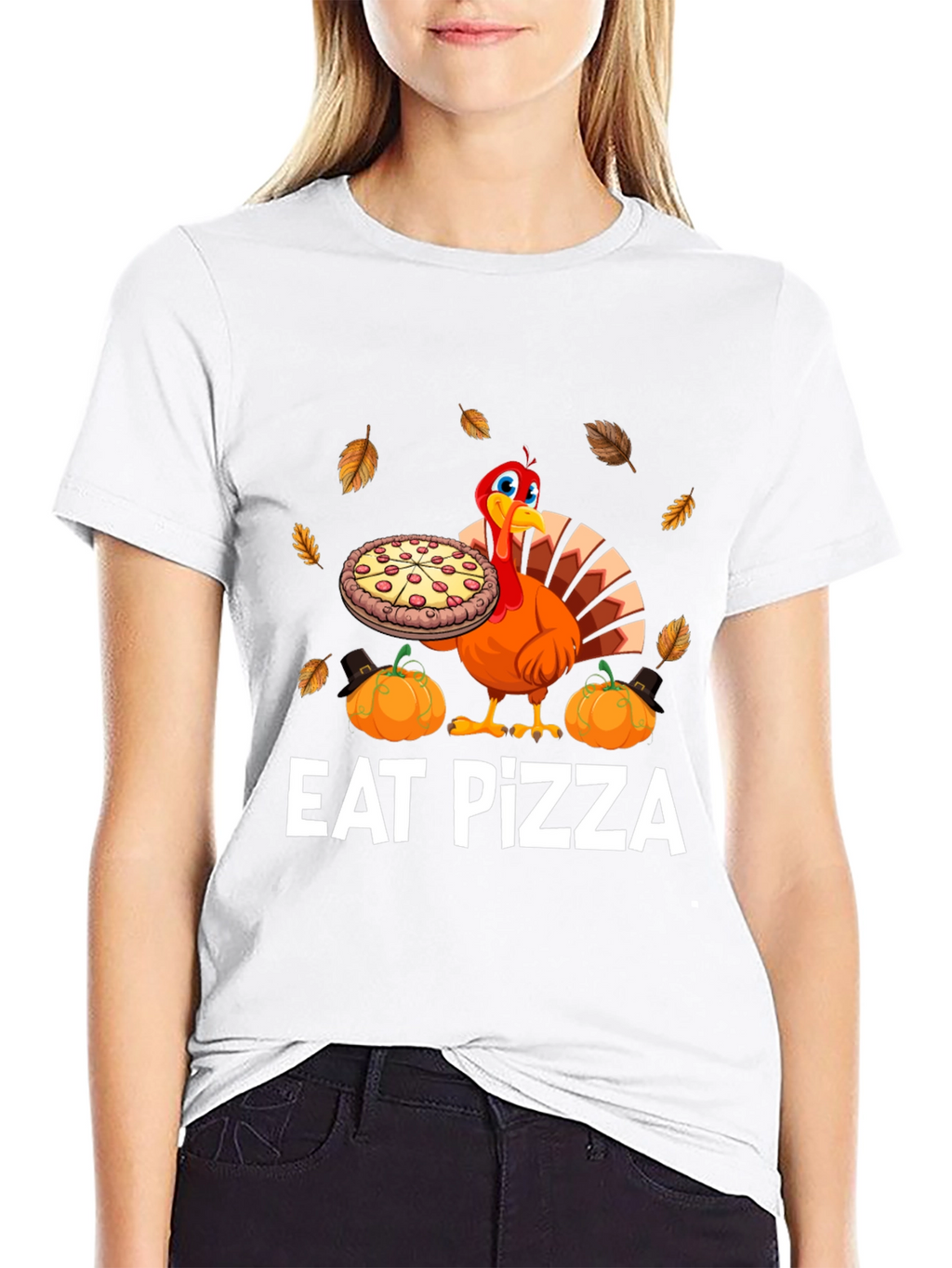 Eat Pizza Thanksgiving Turkey T-Shirt
