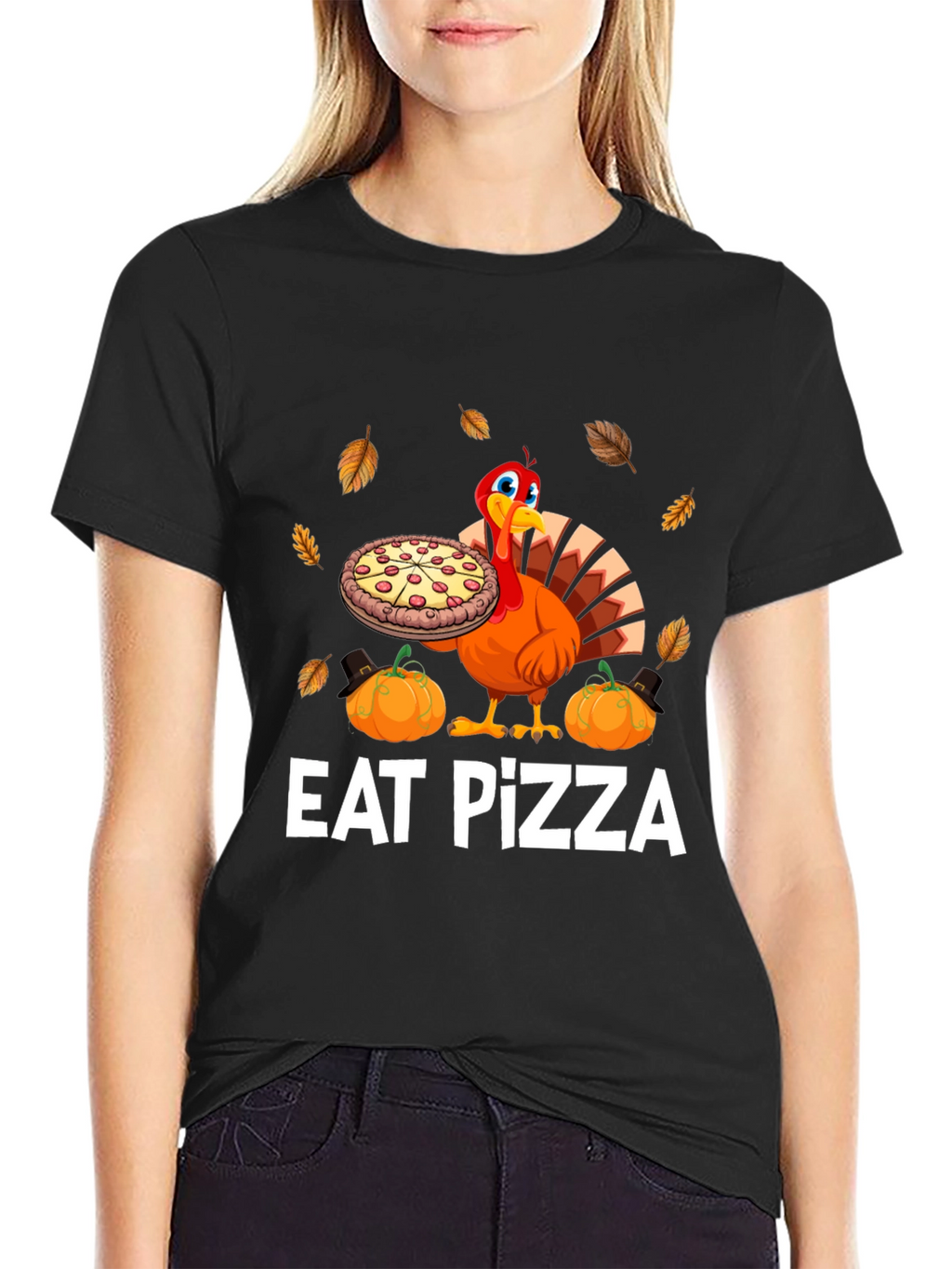 Eat Pizza Thanksgiving Turkey T-Shirt