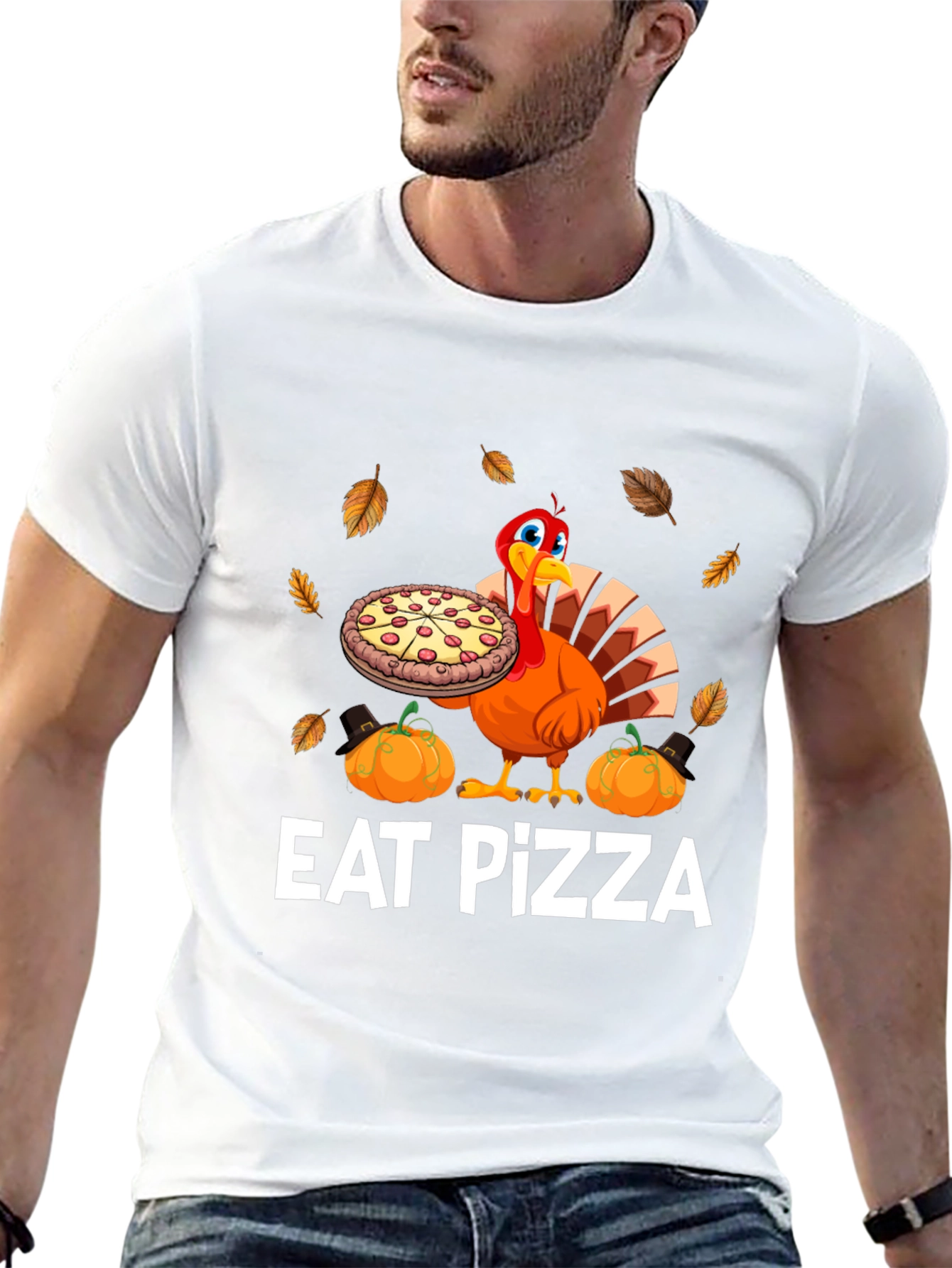Eat Pizza Thanksgiving Turkey T-Shirt