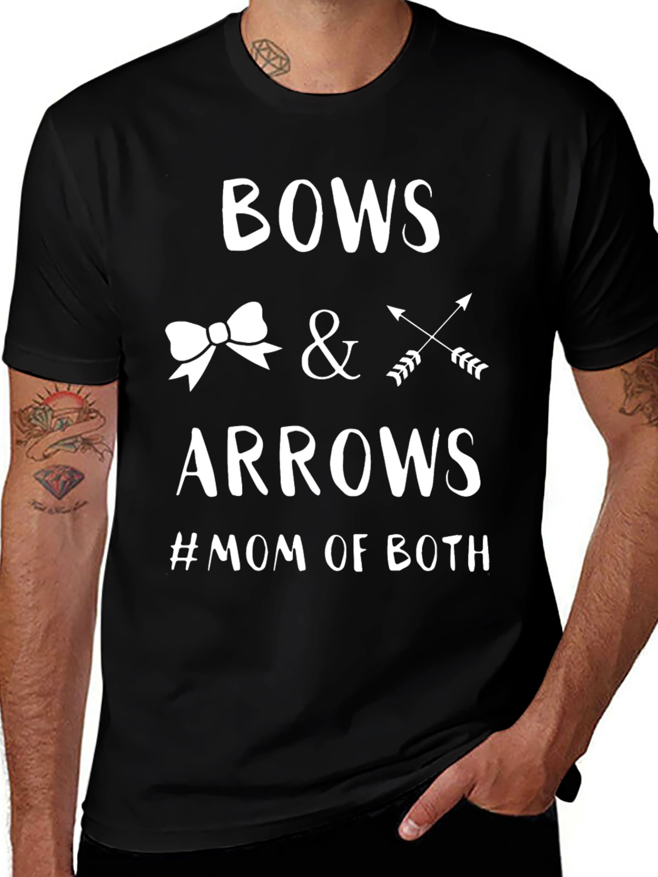 Bows & Arrows Mom T-Shirt - Cute Gift for Mom