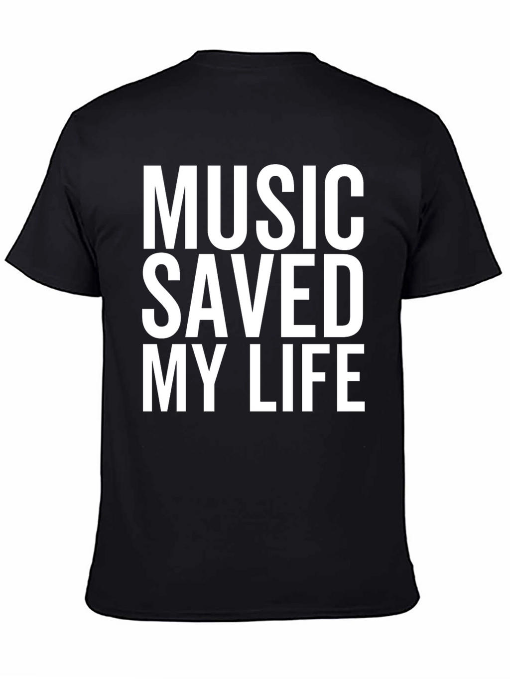 Music Saved My Life Graphic Tee - Casual Style