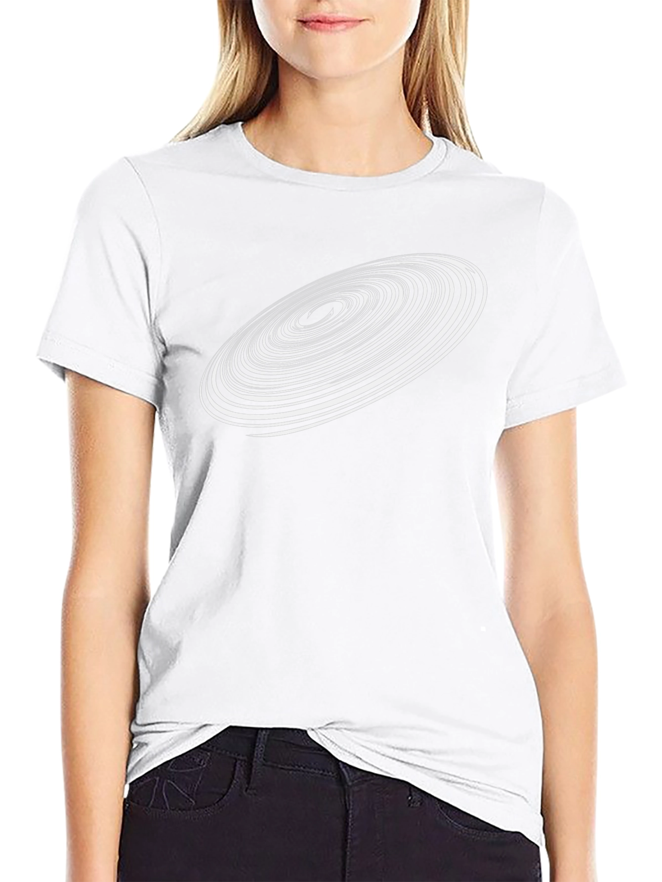 Black Hole Spiral Graphic Tee - Stylish & Unique Design