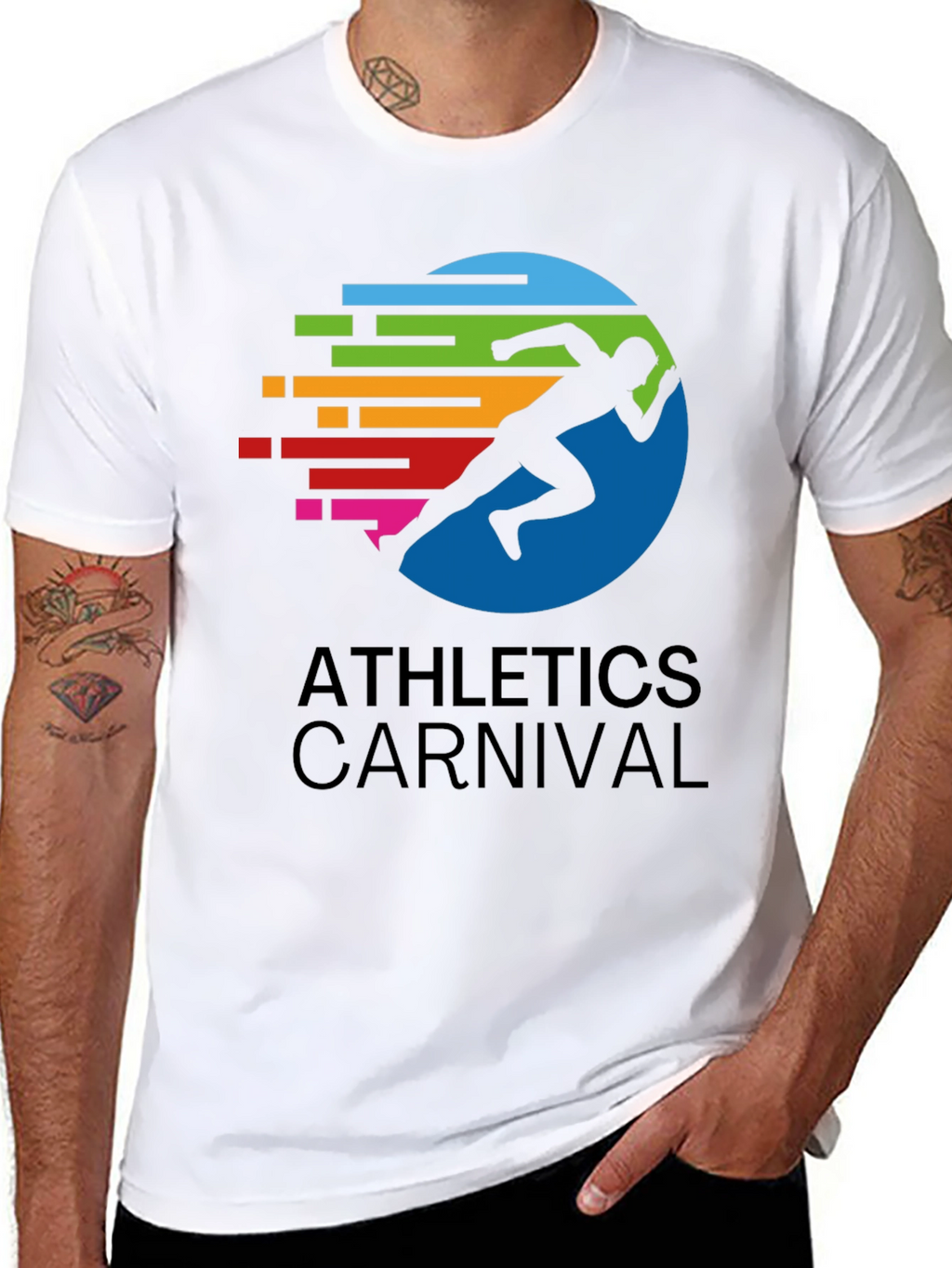 Athletics Carnival Graphic Tee - Black