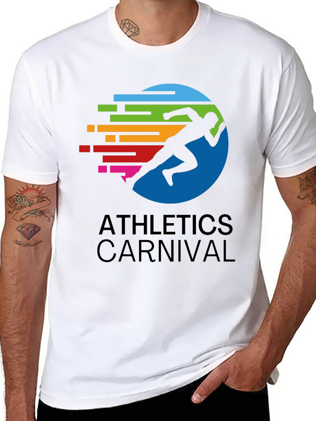 Athletics Carnival Graphic Tee - Black