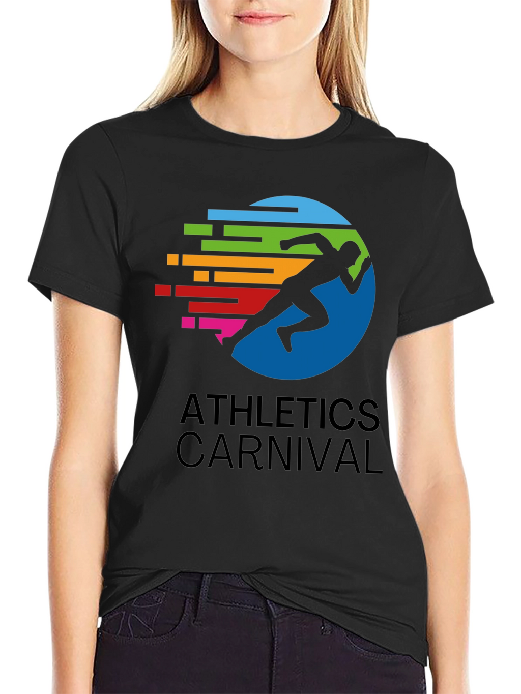 Athletics Carnival Graphic Tee - Black