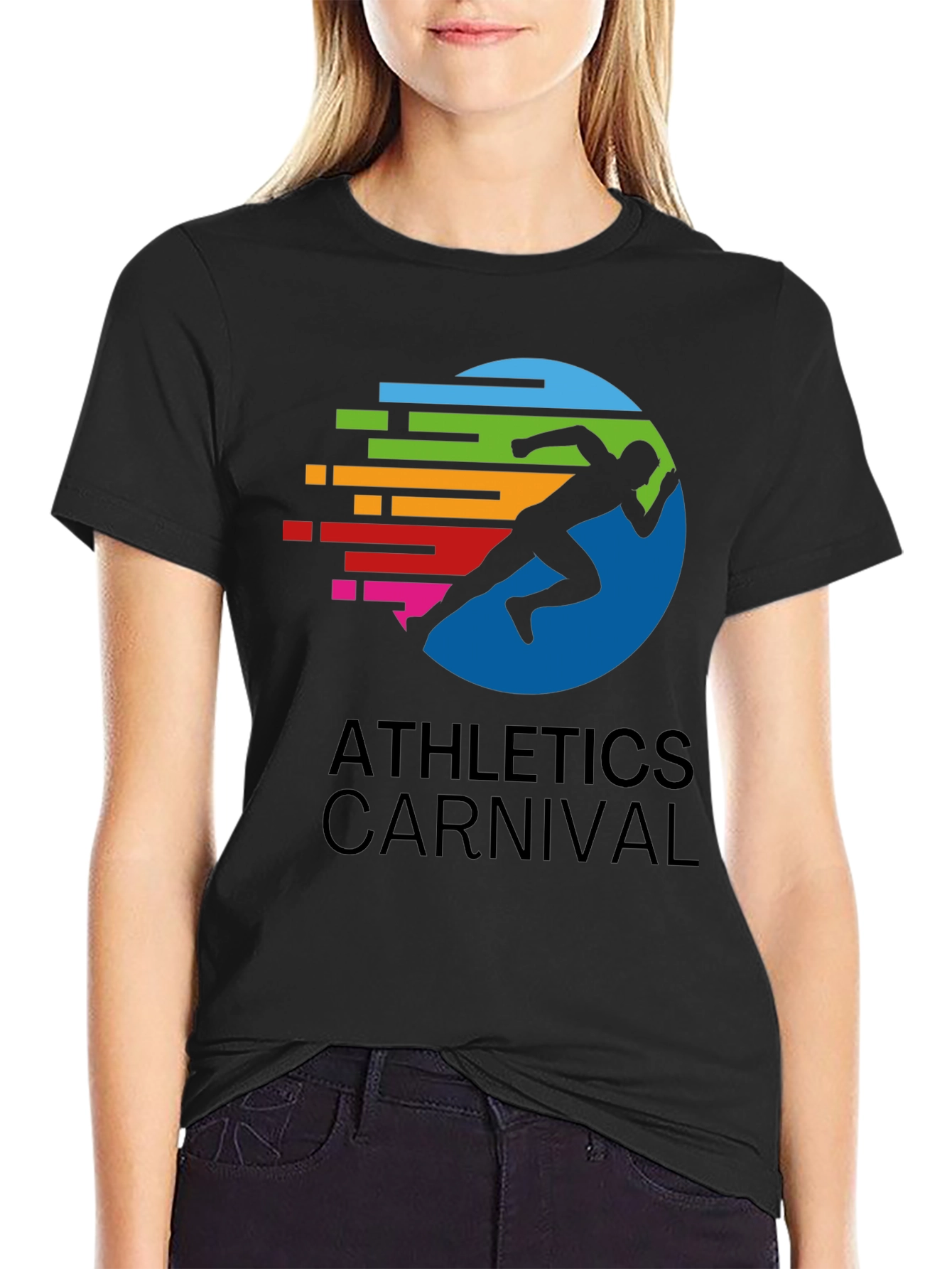 Athletics Carnival Graphic Tee - Black