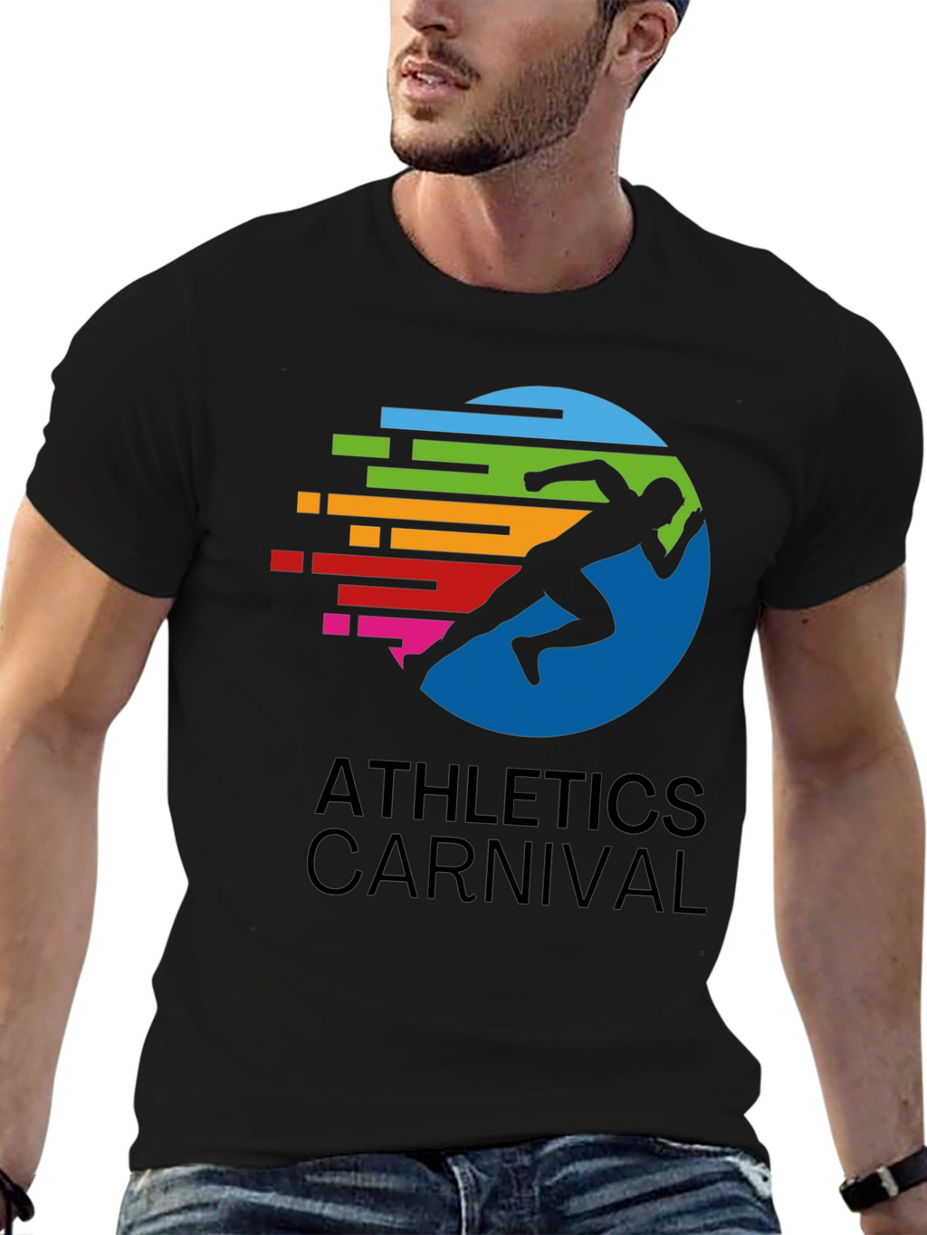 Athletics Carnival Graphic Tee - Black