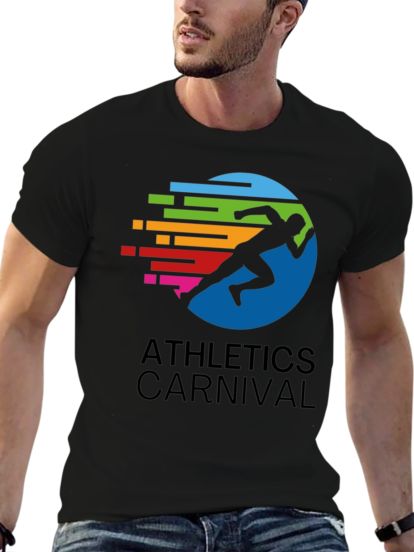 Athletics Carnival Graphic Tee - Black