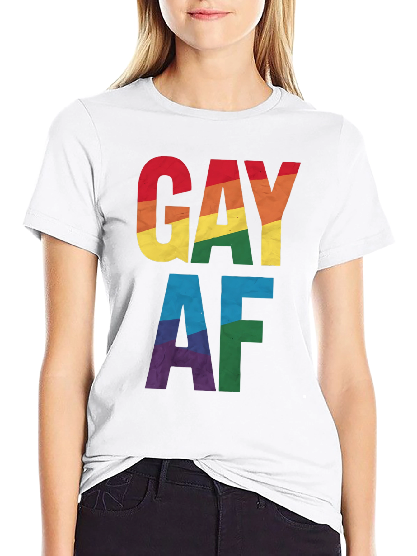 Gay AF Rainbow Pride T-Shirt