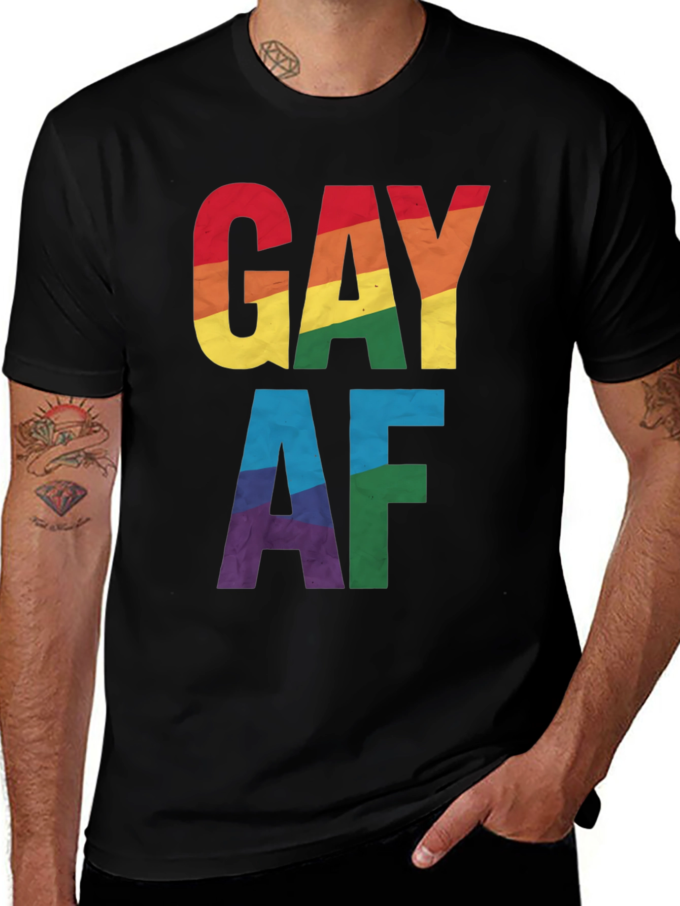 Gay AF Rainbow Pride T-Shirt