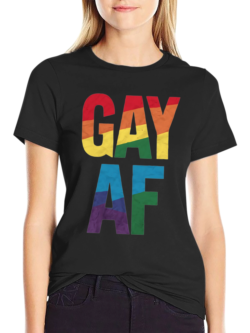 Gay AF Rainbow Pride T-Shirt