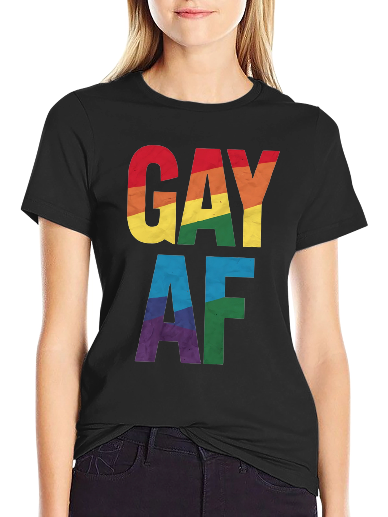 Gay AF Rainbow Pride T-Shirt