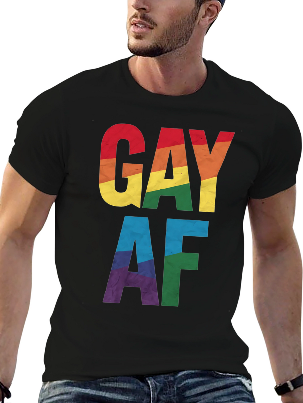 Gay AF Rainbow Pride T-Shirt