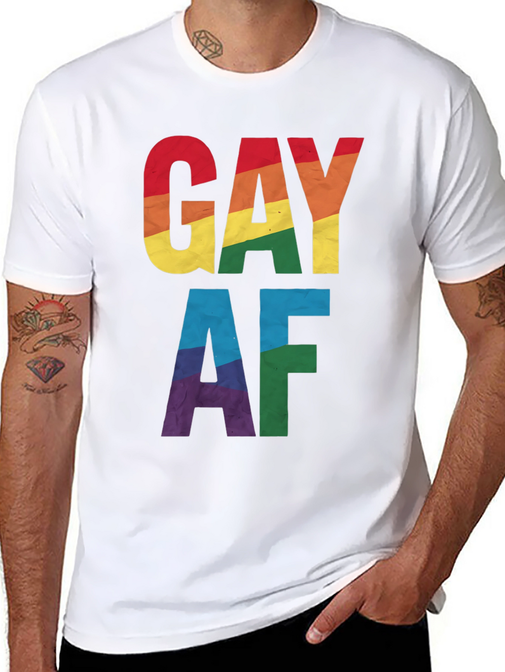 Gay AF Rainbow Pride T-Shirt