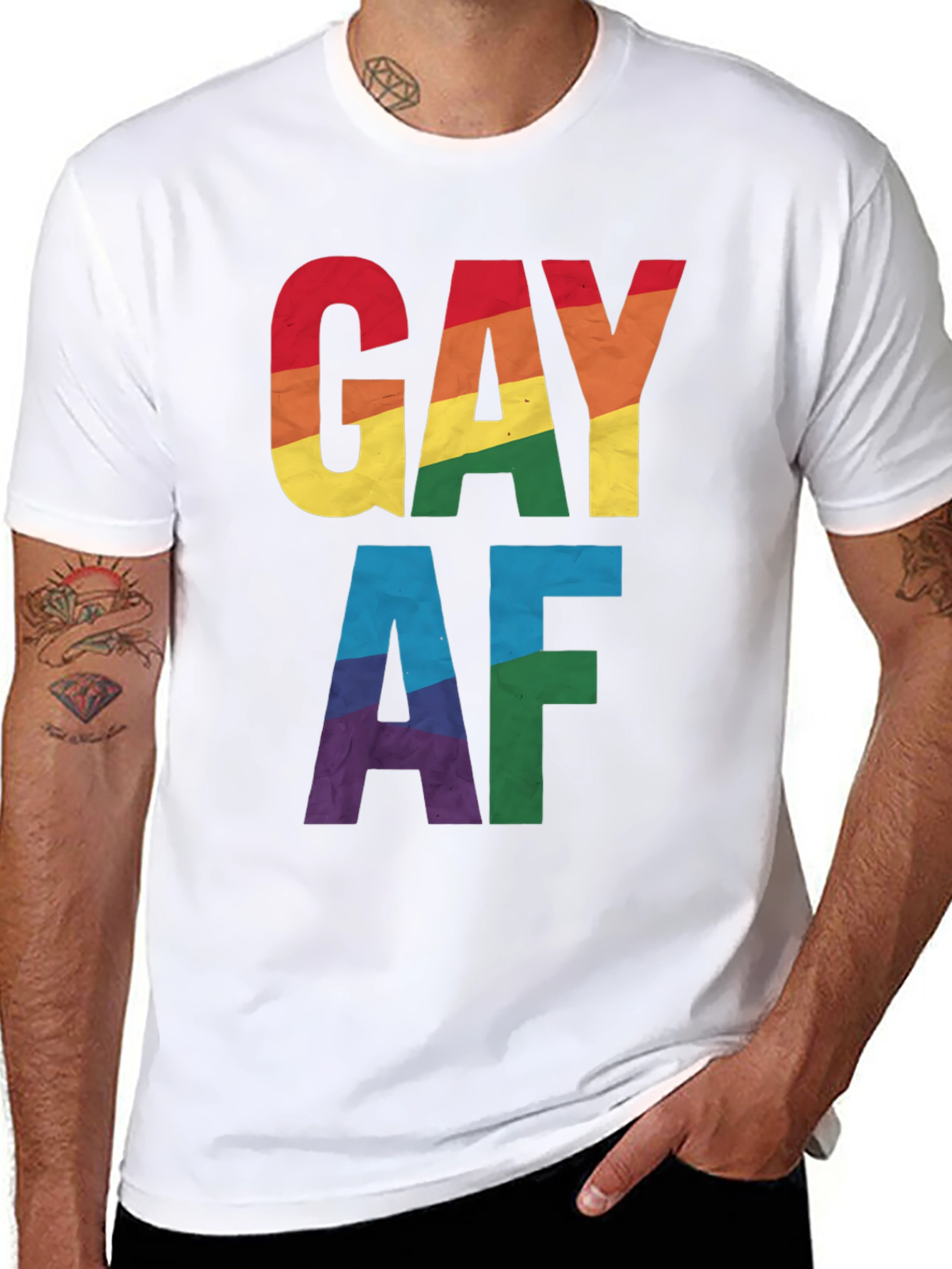 Gay AF Rainbow Pride T-Shirt
