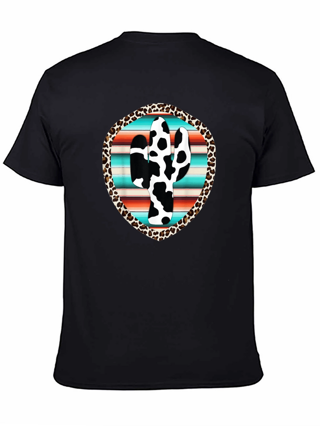 Cow Print Cactus Graphic Tee