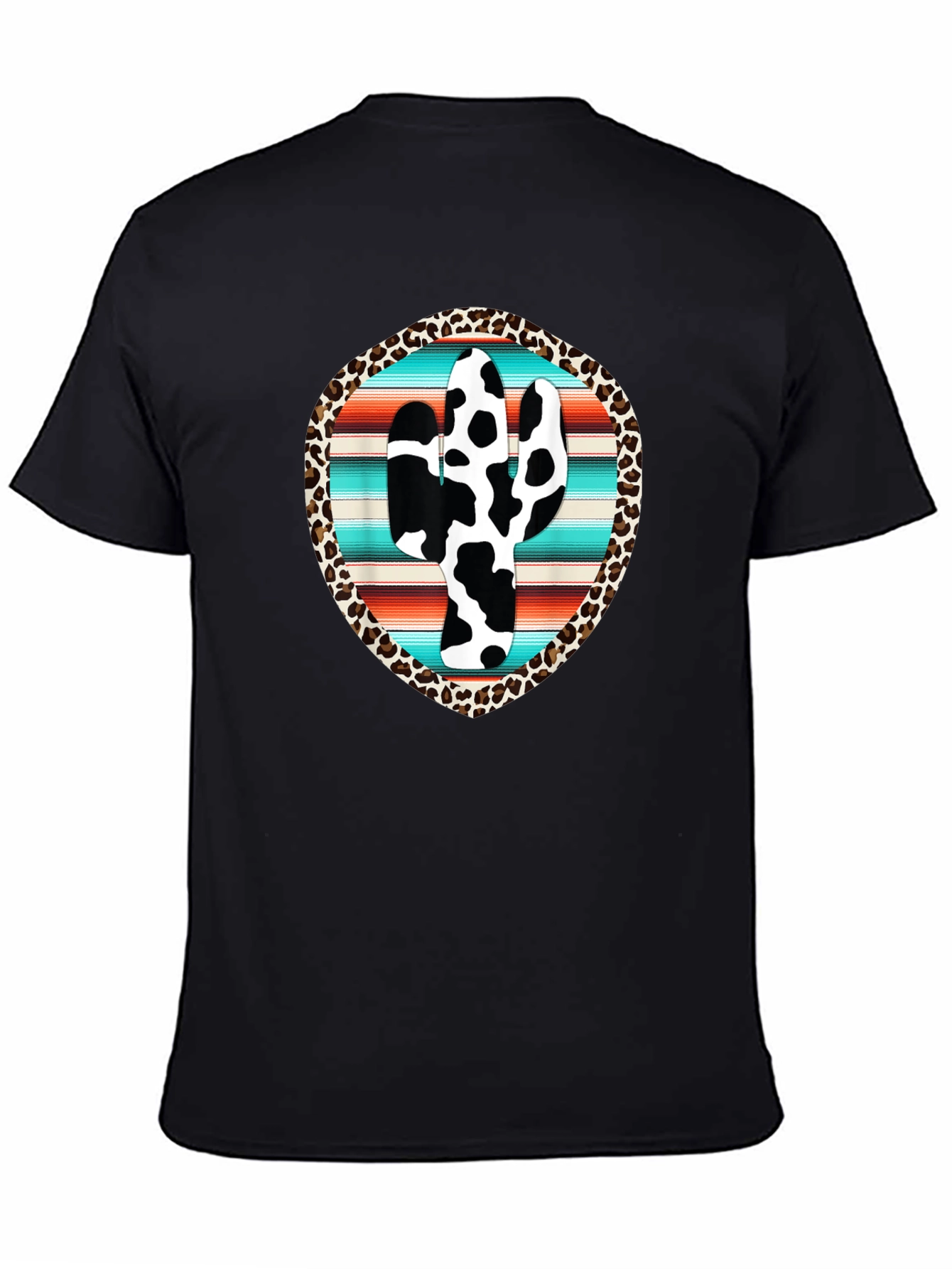 Cow Print Cactus Graphic Tee