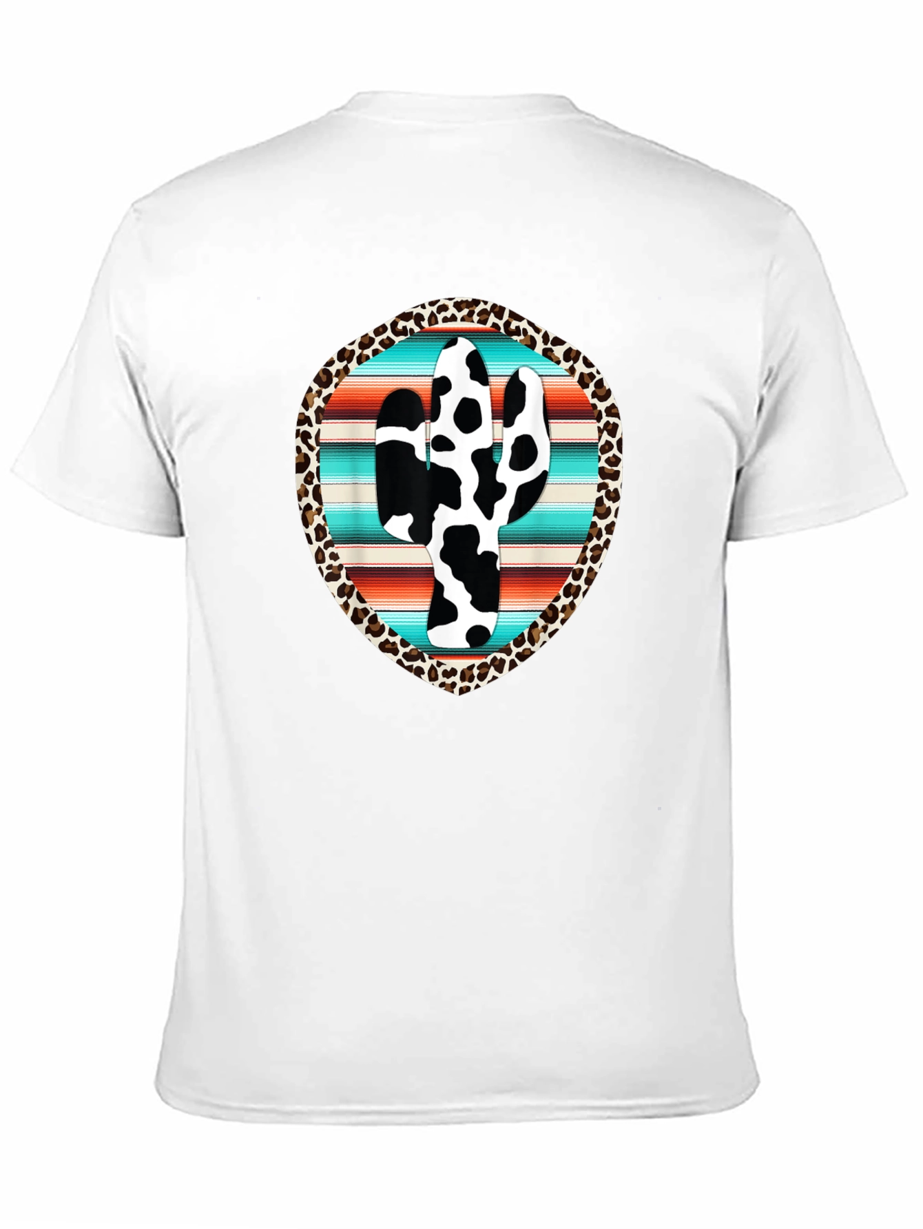 Cow Print Cactus Graphic Tee