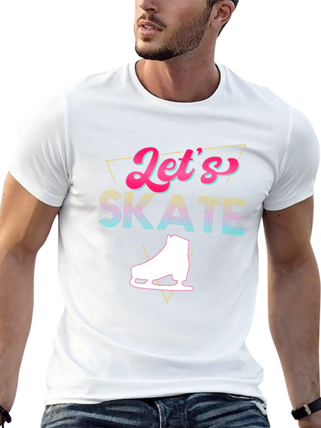 Lets Skate Graphic T-Shirt - Retro Design