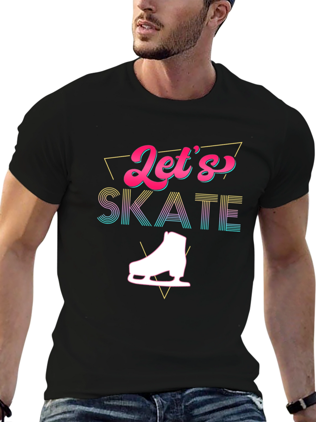 Lets Skate Graphic T-Shirt - Retro Design