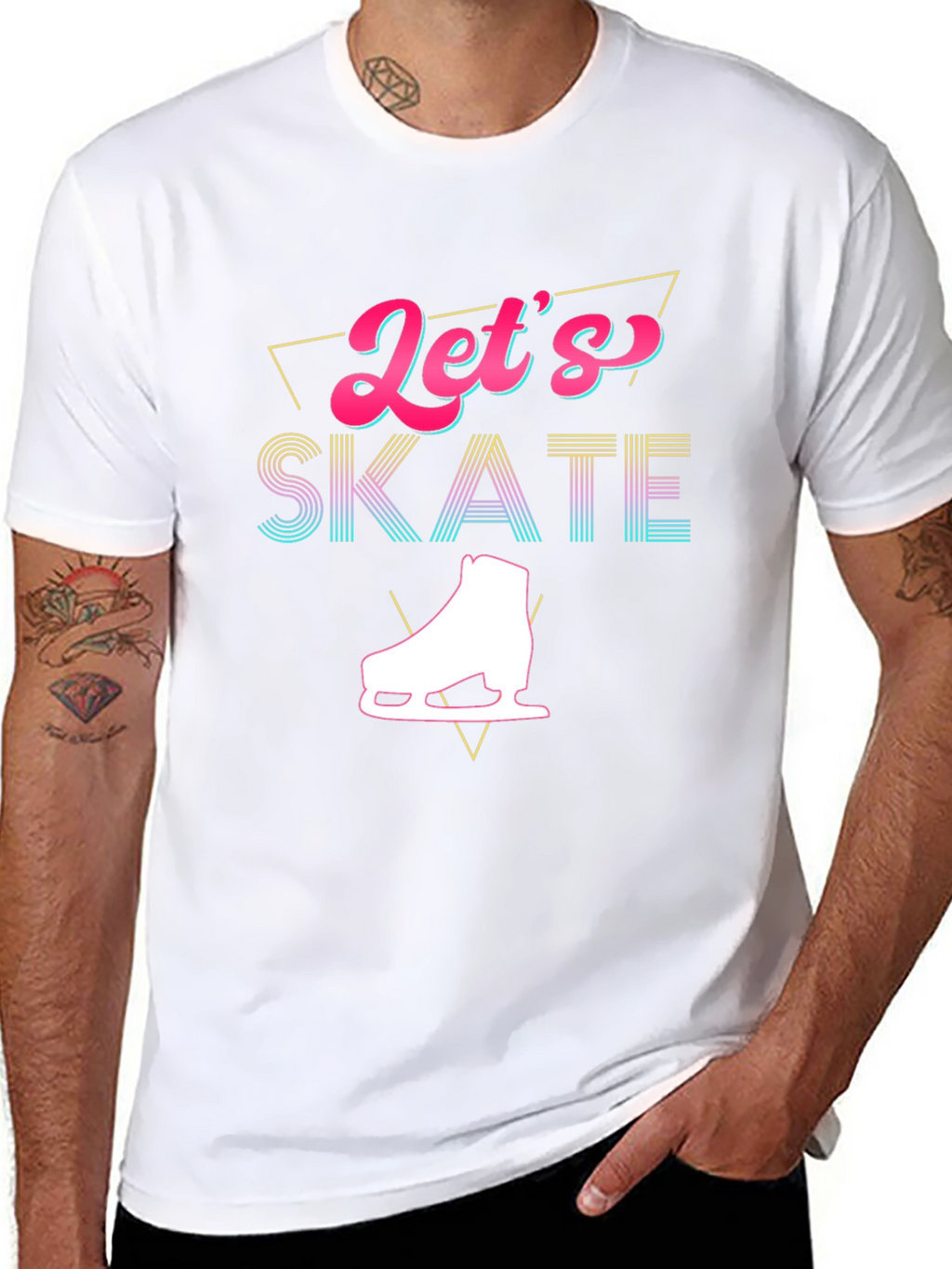 Lets Skate Graphic T-Shirt - Retro Design