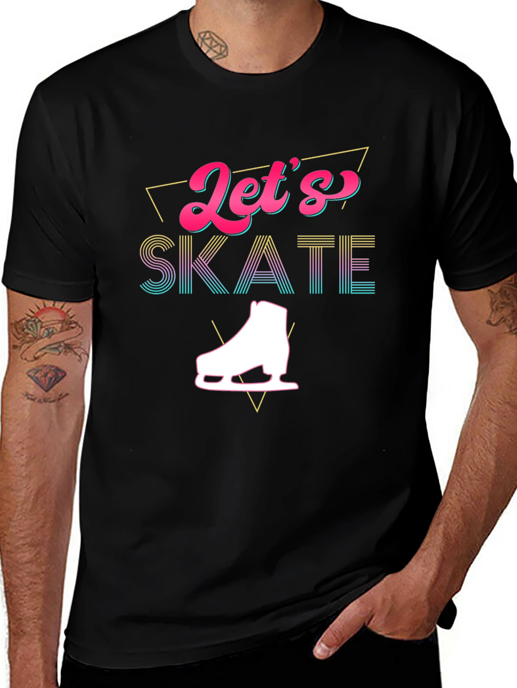 Lets Skate Graphic T-Shirt - Retro Design